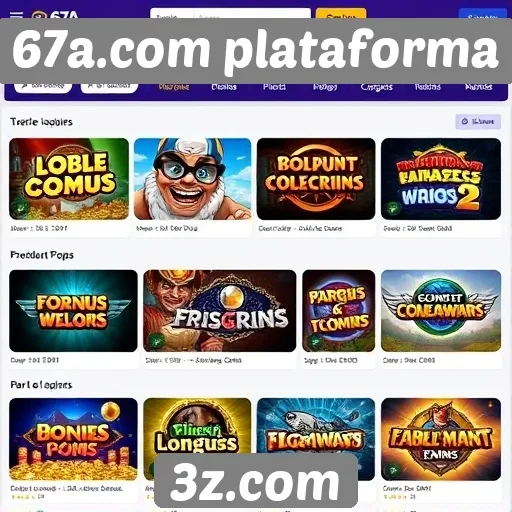 67a.com plataforma oferece diversidade de jogos online